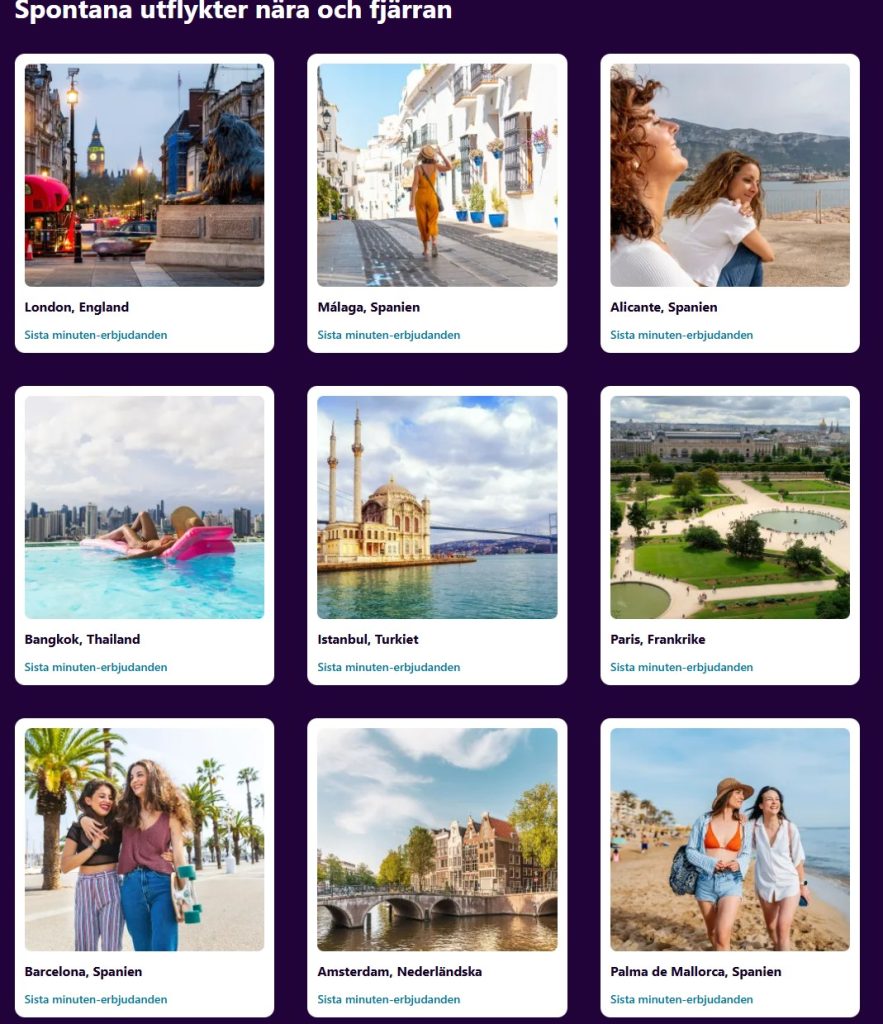 Momondo sista minuten