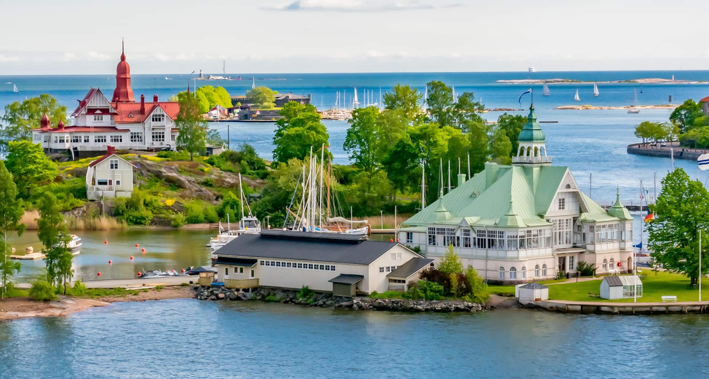 Helsingfors skärgård på en resa till Finland