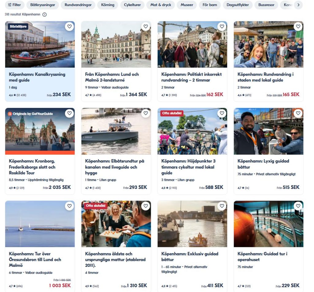 Aktiviteter i Köpenhamn