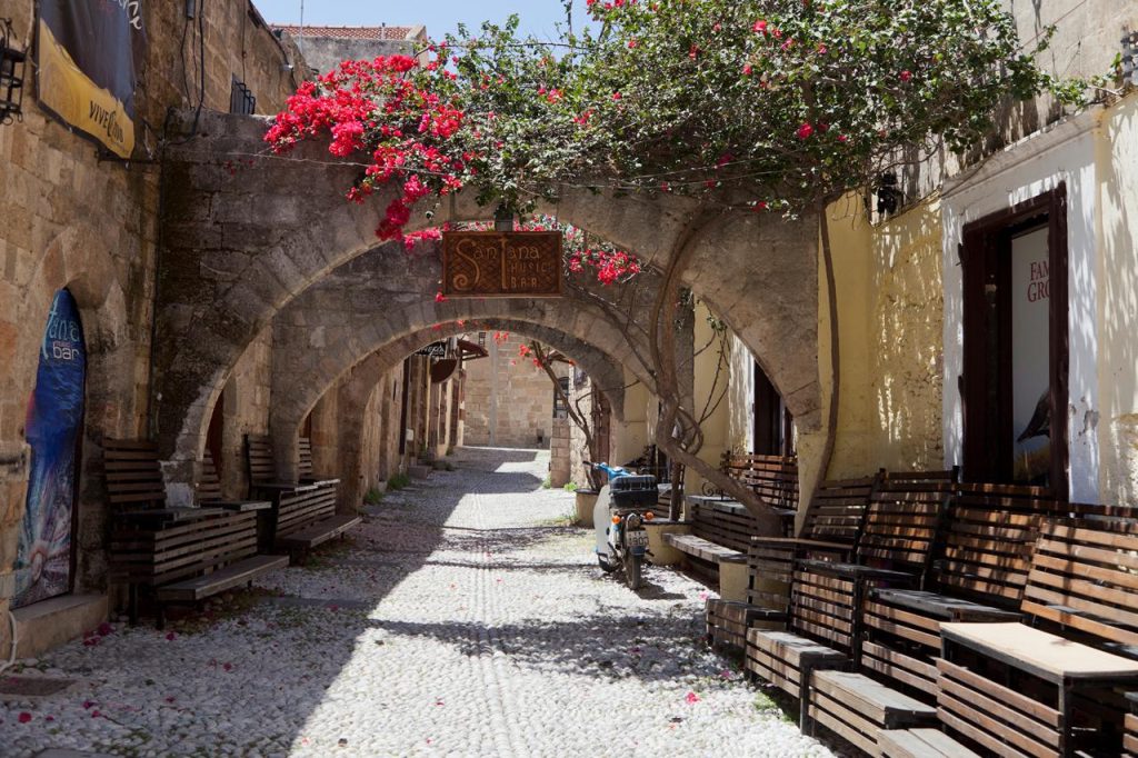 Gamla stan i Rhodos stad