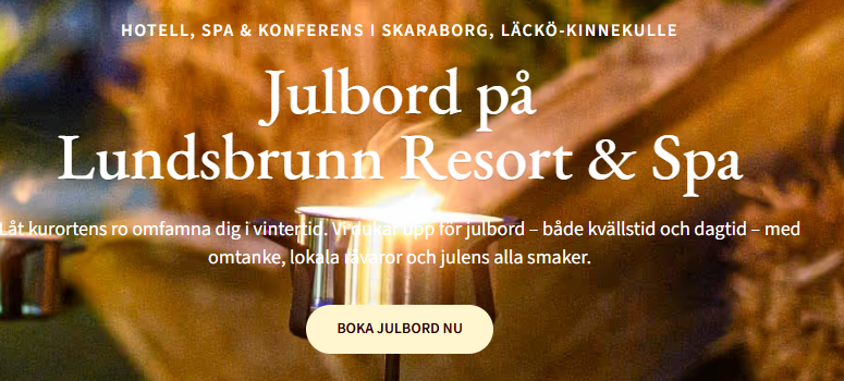 Julbord på Lundsbrunn