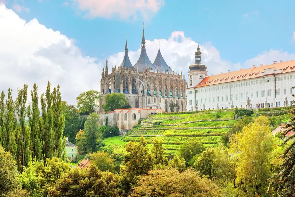Sankta Barbaras katedral i Kutná Hora i Tjeckien
